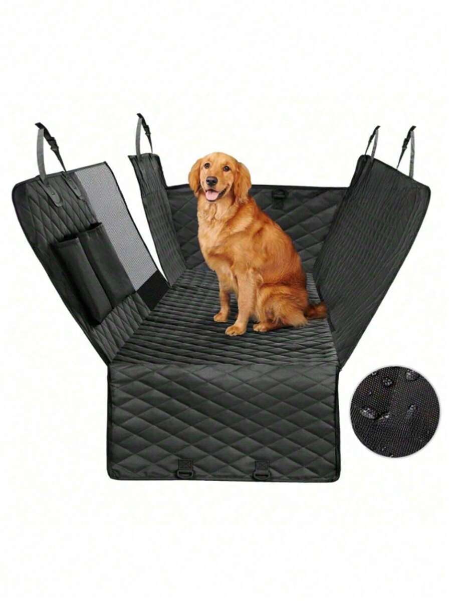 Coprisedile per auto di alta qualità per cani con finestra in rete, amaca da viaggio per animali domestici, tappetino protettivo per sedile posteriore, strumento di trasporto per cani - Multicolore - Visualizzare 1