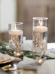 10/30/50 bông hoa giả màu vàng kim, thích hợp để trang trí trung tâm nến nổi, dùng làm vật trang trí bình hoa mini 15cm, phù hợp cho đám cưới, bàn ăn, tiệc tùng, trang trí nhà cửa, nhà hàng. - 1 bộ - Xem 7