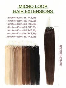 Tóc nối Micro Loop cao cấp làm từ tóc thật, dài 12-20 inch, 30g/miếng - Màu đen và nâu tự nhiên, thẳng mượt. Tóc nối Micro Loop Remy làm từ tóc thật, thẳng mượt như lụa, vòng nối siêu nhỏ vô hình, tóc nối làm từ tóc thật, mềm mại và bóng mượt, bền lâu. Tóc nối hạt siêu nhỏ Remy, dành cho nữ. Tóc nối Micro Loop thoải mái và chắc chắn. - Nhiều màu - Xem 7