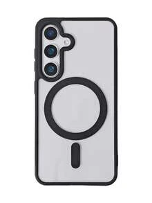 适用于三星 Galaxy A56、A36、A26、A16、S25FE、A17 手机壳，强磁吸附超薄防摔保护壳，S25 Ultra、S24 Ultra、S26 Ultra 透明硬质后盖 - 黑色 - 查看 8