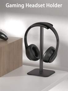 Adjustable Solid Color 1pc Desktop Headphone Stand Vertical Headphone Holder With Storage, Suitable For Most Brands, Ideal For Student Dorm, Computer Desk Spring Gift - Multicolor - View 3