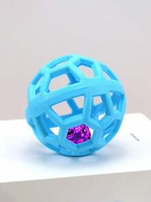 互动式狗狗益智玩具，耐啃咬TPR空心设计，带响珠，猫狗自娱自乐玩具，宠物用品 - 彩色 - 查看 7