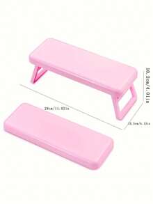 Foldable Plastic Nail Wrist Rest, 28*10.5cm Nail Salon Dedicated Wrist Support Bracket, Minimalist Style Tool Holder, Portable & Foldable - White - View 7