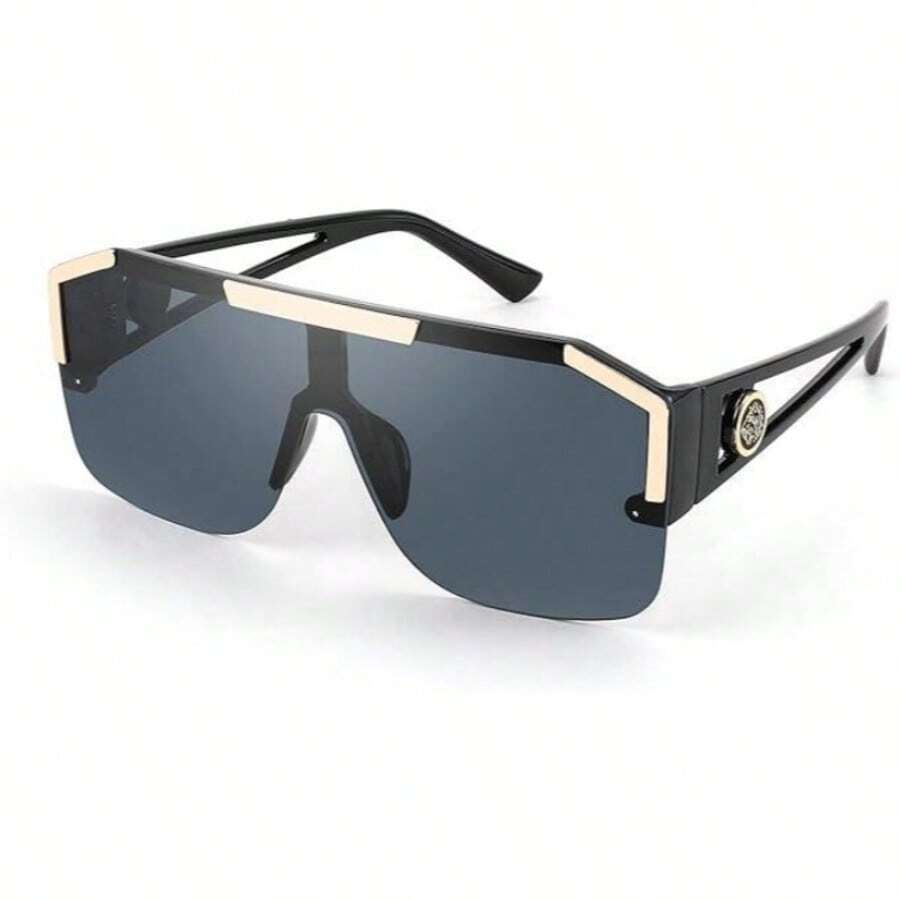 Women Men Fashion Glasses, Square Flat Top Big Frame, Oversized Glasses ,Driving Walking Traveling Photography Beach Parties Daily Life Decoration Work Glasses CK2765 - 001 - Xem 1