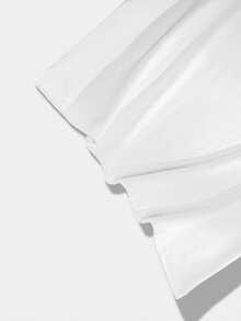 Lonblece 男士夏季短袖衬衫，樱花恶魔印花，街头哥特风休闲上衣 - 白色 - 查看 6