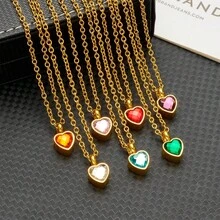 1pc Stainless Steel Gold Heart-Shaped Urn Pendant Necklace, Memorial Necklace To Hold Ashes, Hair Or Crystal Beads To Commemorate Loved Ones - Screw Heart - View 1