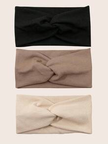 Women's Soft Knit Criss-Cross Headband For Women, Elastic Non-Slip Hairband For Yoga, Workout & Casual Outfits Summer Hair Accessories Women Sweatband,Holiday,Travel,Festival,Party - Multicolor - View 2