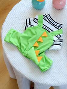 PETCIRCLE 1pc Pet Clothes Dog Outfit Spring Summer New Four-Legged Clothing Small Dog Puppy Clothes - Dragon Overalls - Multicolor - View 3