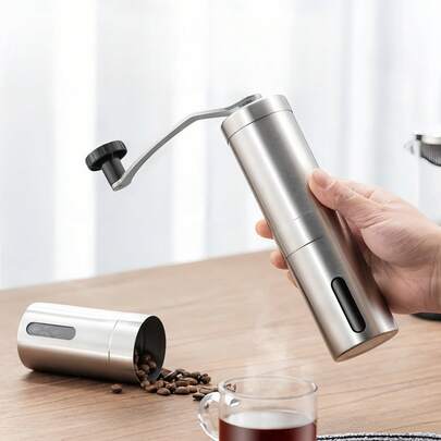 1 pièce Moulin à café manuel, broyage fin portable, conçu pour le café filtre, convient pour un usage domestique, extérieur et en voyage
