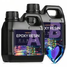 250毫升紫色渐变环氧树脂胶，A+B套装，不含工具，易于使用，无气泡自流平，适用于手工工艺品、河流桌、珠宝制作和树脂模具浇铸。 - 環氧樹脂 - 查看 7