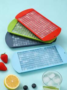 160孔迷你硅胶冰格 | DIY小冰块/巧克力/果冻 | 硅胶材质 | 易脱模 | 家用/商用 - 彩色 - 查看 1