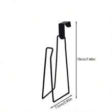 免钻孔卫生纸架，铁艺浴室纸巾/毛巾架，毛巾挂钩，无需在墙上钻孔，适用于厨房和浴室收纳，浴室配件，返校必备 - 彩色 - 查看 11