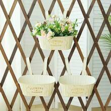 1/2/3/4pcs Vintage Iron Flower Pots, Detachable And Hanging Design, Suitable For Garden, Yard, Balcony, Kitchen, Excellent Choice For Home And Gardening Decor - Random Styles - View 3