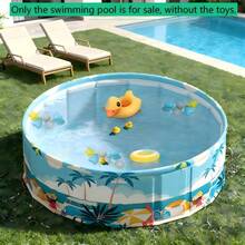 Foldable Non-Inflatable Outdoor Swimming Pool, Convenient For Storage, Easy To Set Up Outdoor Pool For Summer, Suitable For Water Parties, Backyard/Garden/Lawn Summer Leisure Activities - A - View 2