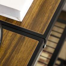 HOMCOM Rolling Cart, Folding Kitchen Cart, Serving Cart With 3 Tiers And Handle, With 4 Wheels, Steel, Black - 1 - View 11