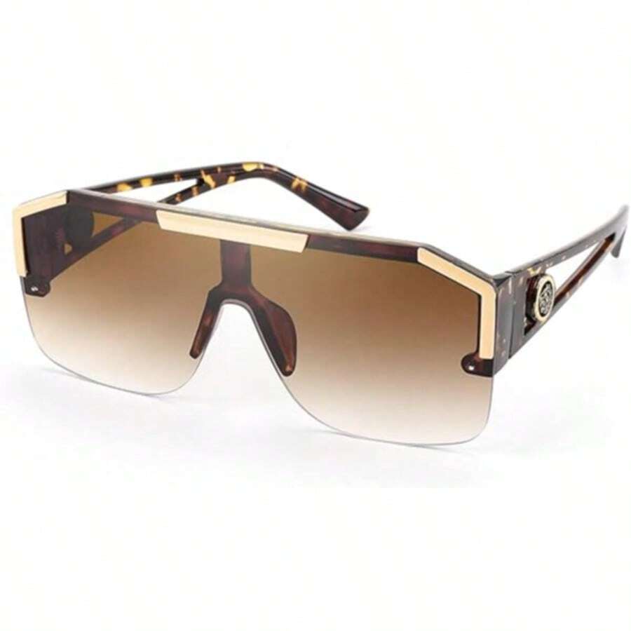 Women Men Fashion Glasses, Square Flat Top Big Frame, Oversized Glasses ,Driving Walking Traveling Photography Beach Parties Daily Life Decoration Work Glasses CK2765 - 002 - Xem 1