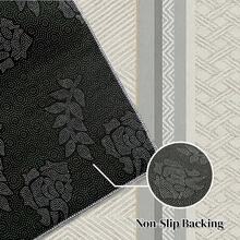 1 件装现代简约风格米灰色金色几何条纹图案地毯。天鹅绒材质，重量约 850 克，厚度约 0.6 厘米。地毯耐磨、防滑、易于清洁。多种尺寸可选。适用于厨房/客厅/餐厅/卧室/阳台/浴室/书房。是家居装饰的理想之选。 - A - 查看 10