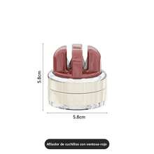 Afilador de cuchillos con ventosa, nuevo modelo, afilador de cuchillos para el hogar, cocina, acero inoxidable, afilador de cuchillos profesional, herramienta para afilar tijeras. - Verde - Ver 8