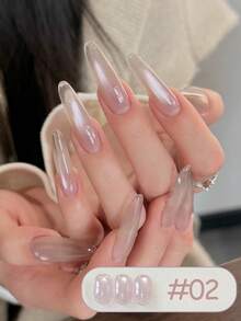 MISS SHAKA 10ml 冰透明梦玛系列粉紫色玻璃珠猫眼凝胶指甲油 2026 新款春夏白色浅紫色玻璃珠美甲美白百搭四季流行美甲沙龙家用DIY美甲用品 - 彩色 - 查看 20