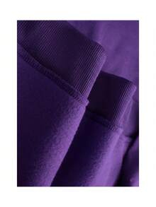 Spider Print Hoodie, Gothic Dark Drakwear, Unisex Men's And Women's Sweatshirt, 100% Cotton, Premium Streetwear, New Release, Immediate Shipping, Various Colors!! - 紫色 - 查看 5