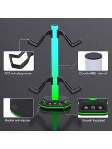 RGB 4-In-1 Controller & Headset Stand, Slow Charging USB Type-C Port, Multi-Mode LED Gaming Lights, USB Powered (No Battery), ABS Desktop Organizer, Only Compatible With Standard Game Controllers And Headsets, Accessories Not Included - View 5