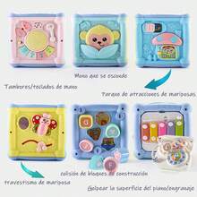 Juguetes Educativos Y De Aprendizaje Multifunción Para Bebés - Celeste - Ver 8