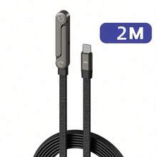合金金属支架二合一 USB-C 转 USB-C 快充 240W/65W 数据线，适用于小米及其他 USB-C 设备，斜角设计，周年纪念礼物 - 彩色 - 查看 14