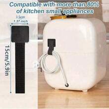 10 chiếc kẹp giữ dây cáp, kẹp cố định dây, kẹp móc dán mặt sau để quản lý dây điện. - Hình chữ T - Xem 2