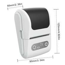 Portable Label Maker - Wireless Label Printer With 5 Rolls Of Different Size Label Paper; Compact Thermal Label Printer For Small Businesses, Offices And Home Use; Ink-Free Label Maker Compatible With IOS And Android - Multicolor - View 3