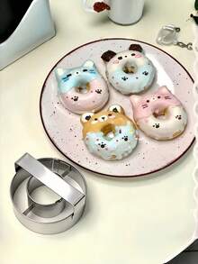 Molde mini resistente al calor para donas, molde de hornear pequeño para donas deliciosas, fácil de limpiar - Ver 6