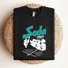 T-shirt femme Imprimé Remera Soda Stereo 1984 Merch Vintage années 80 Rétro T-shirt 100759 - Noir - Voir 3
