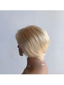 13X4 Lace Front Wig, Ombre Golden To Brown Long Straight Synthetic Hair Wig, Heat Resistant Fiber, Soft Pre-Plucked Hairline, Suitable For Daily, Party And Various Occasions - Multicolor - View 4