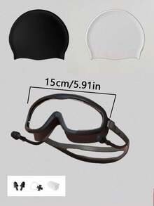 1 cặp kính bơi người lớn, tầm nhìn siêu rõ, chống sương mù, thiết kế gọng lớn, chất liệu silicon chống sương mù và chống thấm nước, bao gồm nút bịt tai, phù hợp cho nhiều hoạt động bơi lội, tập luyện và giải trí, cũng là một món quà tuyệt vời cho kỳ nghỉ, vật dụng cần thiết cho hồ bơi, du thuyền, phao bơi, đồ chơi bơi lội. - Nhiều màu - Xem 10