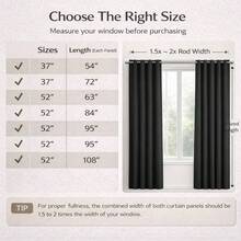 4 Panels 100% Blackout Curtains Heat Insulation Noise Reduction Privacy Protection Room Darkening Curtains Energy Efficient Curtains Thermal Insulated Curtains Soundproof Curtains For Living Room Bedroom Modern Curtains For Bedroom Decorative Curtains For Living Room Elegant Curtains For Bedroom Luxury Curtains For Living Room Plain Curtains For Bedroom Solid Color Curtains For Living Room Blackout Window Treatments For Bedroom Light Blocking Curtains For Living Room Partition Curtains Suitable For Living Rooms Bedrooms Balconies And Courtyards BLACK RED GRAY GREEN - 黑色 - 查看 11