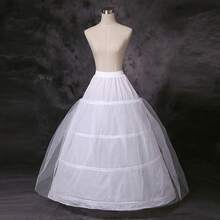 1 khung 4 dây + 2 lớp vải tuyn sang trọng, váy lót phồng cỡ lớn có thể điều chỉnh tạo độ phồng bồng bềnh như mây cho váy cưới và váy dạ hội, dài đến sàn. - nhiều màu - Xem 1