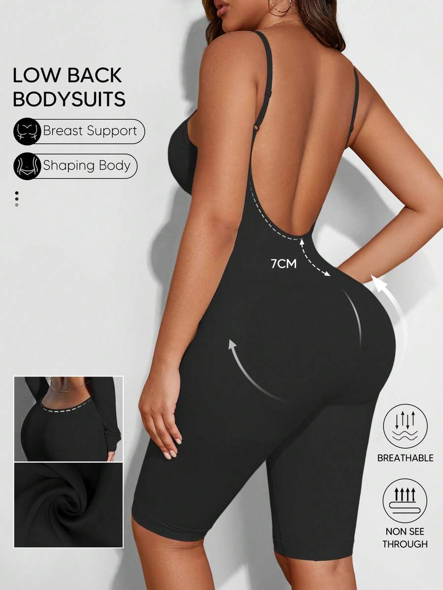 Suprenx 一件式露背塑身衣，女士收腹连体裤，无缝全身塑形无袖连体裤，情人节特别版