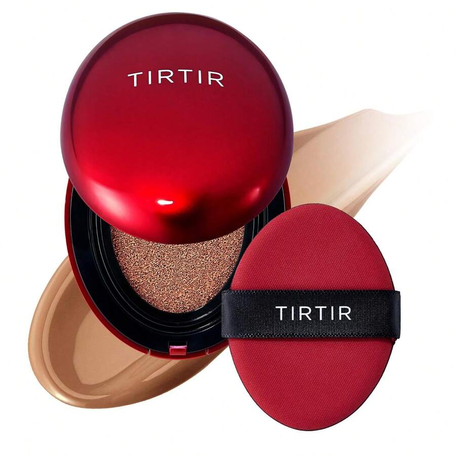 TIRTIR Mask Fit Red Cushion Foundation 18g - 37C Almond | Full Coverage, Weightless, Skin Fit, Satin Glow Finish, Korean Makeup BB Foundation, Beauty, Tattoo Cover Up, Buildable - 37C 杏仁 - 查看 1