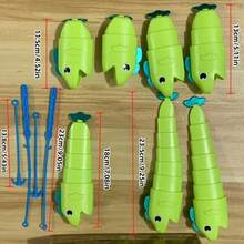 1套钓鱼大师伸缩玩具派对游戏 - 绿色小鱼益智桌面游戏，互动玩具礼物，适合男孩女孩 - 綠色 - 查看 4