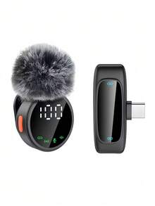 New Professional Wireless Lavalier Microphone, Magnetic Design Plug And Play, Battery Level Display, 3-In-1 Wireless Lavalier Microphone, 2-In-1 Wireless Lavalier Microphone, Equipped With Innovative Smart Noise Cancellation Feature - Suitable For Smartphones, Computers, Cameras - Ideal For Content Creation, Live Streaming, Podcasting And More - 查看 11