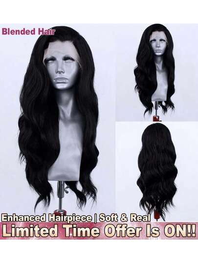 Wear And Go 5*5 13*4 200% 密度水波纹无胶蕾丝前假发，带婴儿发 - 自然黑色真发，无需胶水，无需技巧，中分假发，前额无胶假发 - 巴西原生松散波浪蕾丝前额假发，无胶 - 逼真发际线，预先熨烫、预先修剪、预先拉直，适合所有人，混合人发假发，无胶编织假发，女士日常佩戴混合发