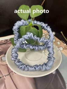 2pcs 100% Mulberry Silk Hair Scrunchies, 22mm, Anti-Wrinkle & Anti-Breakage, Natural Hair Accessories, Fashion Hair Ties, Ponytail Holders, Animal Print - Multicolor - View 12