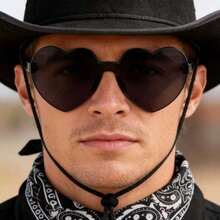 3pcs Western Cowboy Costume Set - Perfect For Halloween/Themed Parties/Street Photography Shooting - Black - View 4