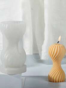 Round Wave Geometric Shaped DIY Handmade Plaster Aromatherapy Silicone Mold, Multi-Functional - Geometric Shapes - View 1