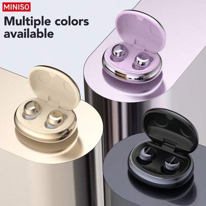  MINISO MS216 New AI Translation Wireless Earbuds, With Up To 24 Hours Of Battery Life, Supports Translation In 134 Languages, Featuring Noise-Canceling, Sleep Mode, HD Sound Quality, And Extended Battery Life. Ideal For Fitness, Sleep