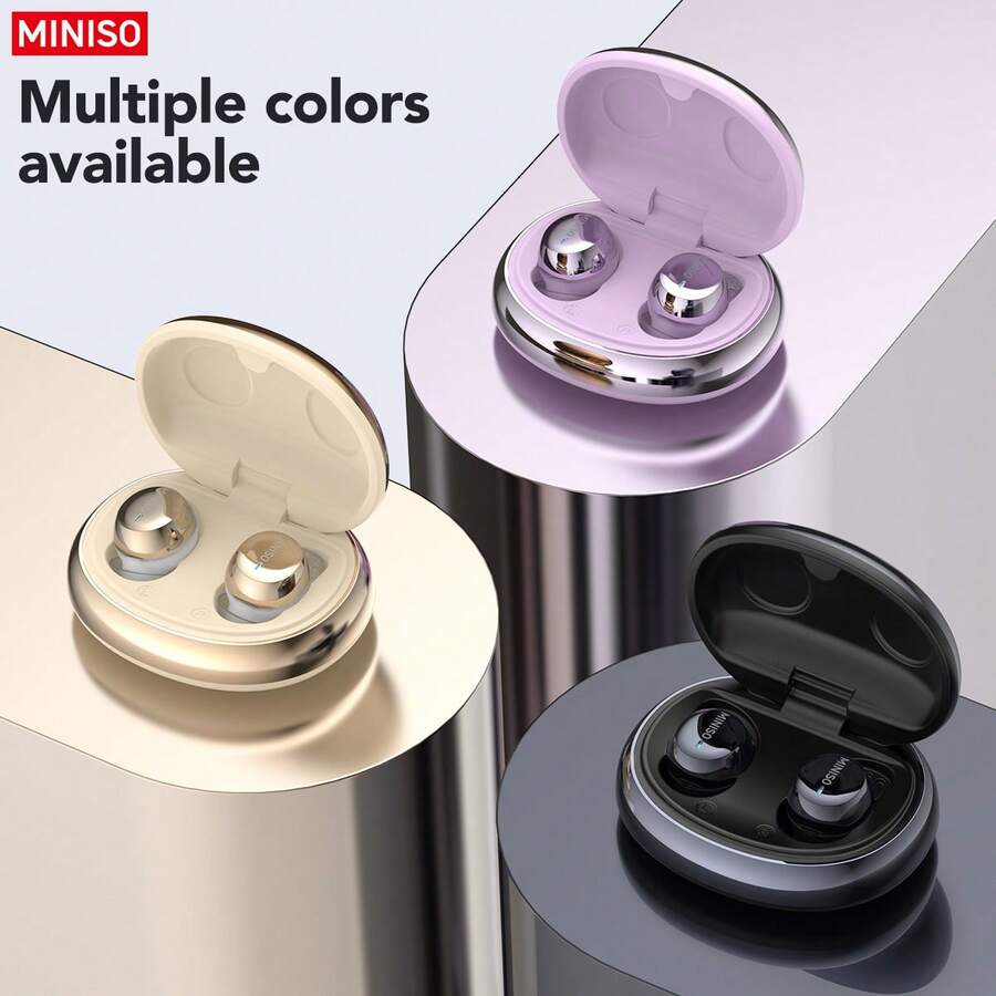 MINISO MS216 New AI Translation Wireless Earbuds, with up to 24 Hours of Battery Life, Supports Translation in 134 Languages, Featuring Noise-canceling, Sleep Mode, HD Sound Quality, and Extended Battery Life. Ideal for Fitness, Sleep - 查看 1