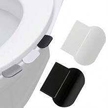 1/2/6pcs Toilet Seat Riser, 2pcs Self-Adhesive Toilet Lid Lifter, Stick-On Toilet Lid Handle Lift Tool For Office, Home, Hotel - Multicolor - View 2