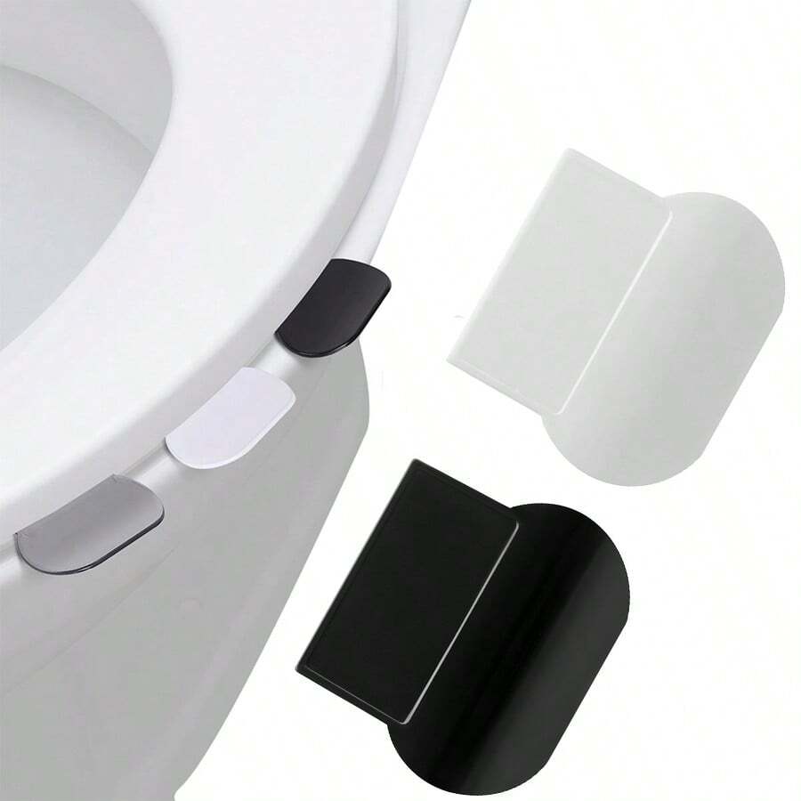 1/2/6pcs Toilet Seat Riser, 2pcs Self-Adhesive Toilet Lid Lifter, Stick-On Toilet Lid Handle Lift Tool For Office, Home, Hotel