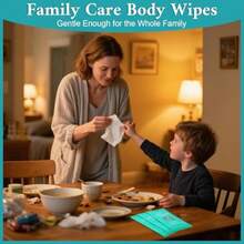 300 Pack Individually Wrapped Body Wipes 8" X 9.5" No-Rinse Shower Wipe For Adults Travel Gym And Camping Bulk Cleansing Wipes For Homeless - 青色 - 查看 7