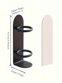 壁挂式牙刷架，无需钻孔，材质耐用，符合人体工学设计，兼具剃须刀收纳架和牙刷收纳架的功能，是浴室和房车浴室的理想之选。这款浴室收纳架节省空间，轻巧易清洁，是小户型和房车用户的理想之选。标准版为塑料材质。 - 黑色 - 查看 5