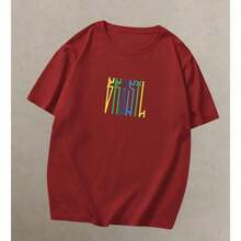 Brasilcore T-Shirt, Brazil Pixo Style, Old School Vintage, Brazilian National Team Fans, World Cup 2026 - 紫紅色 - 查看 2